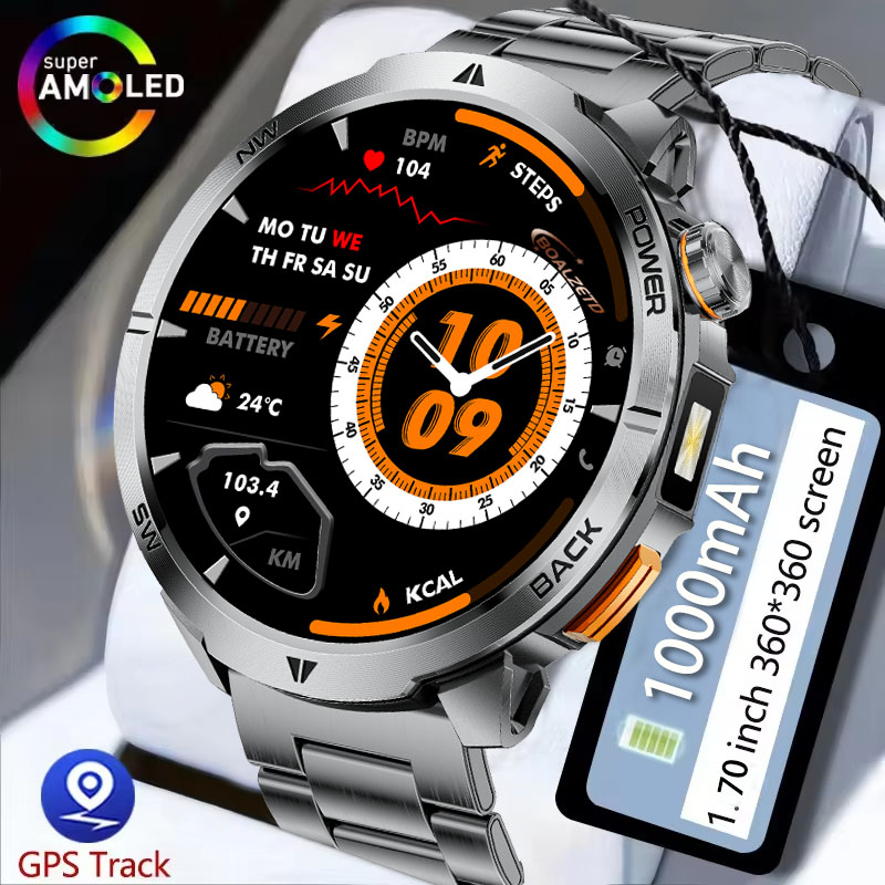 Outdoor Lighting Track - Smartwatch Baru 2026 1000 mAh Layar