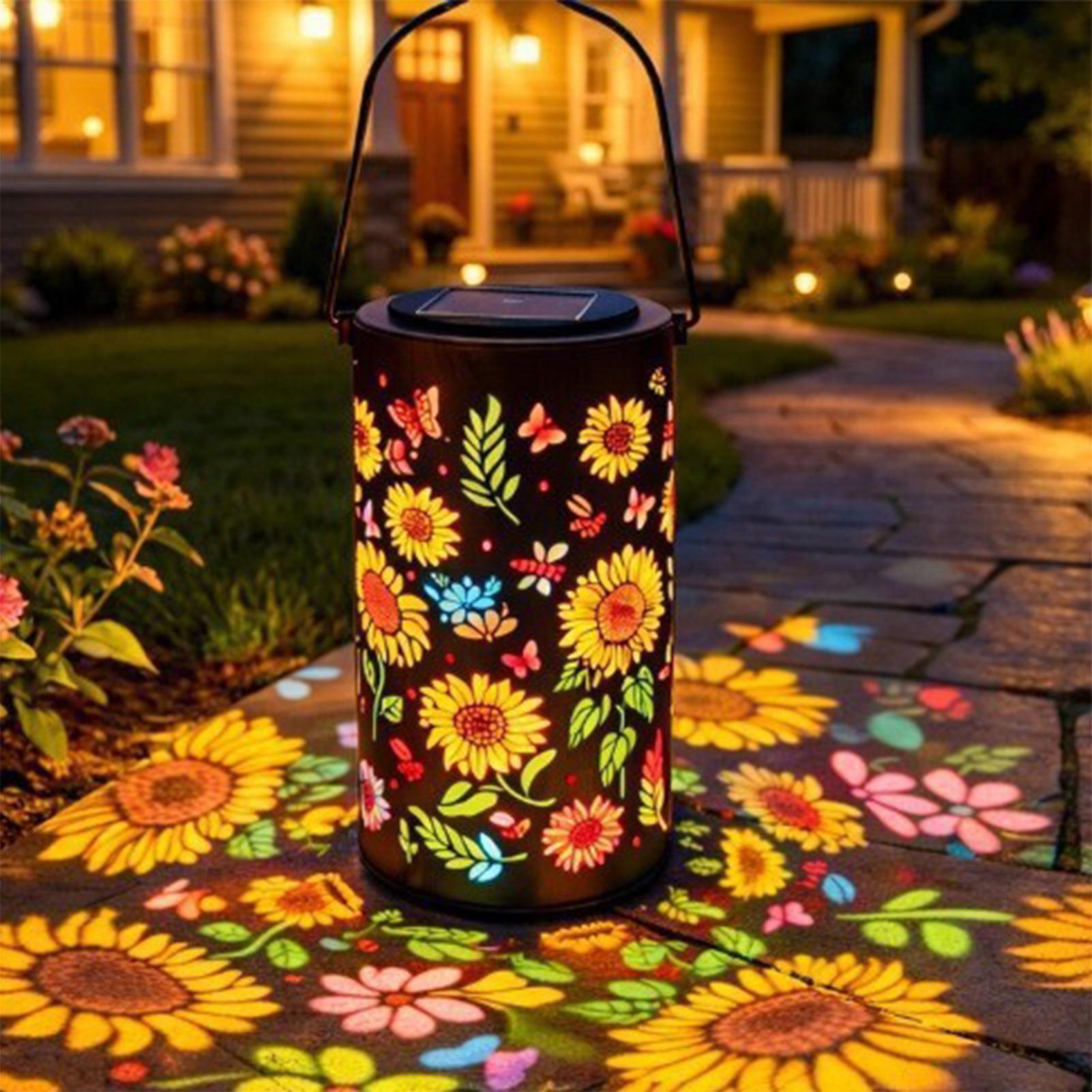 Outdoor Lighting Pathway - Lampu Tenaga Surya Bentuk Bunga Matahari