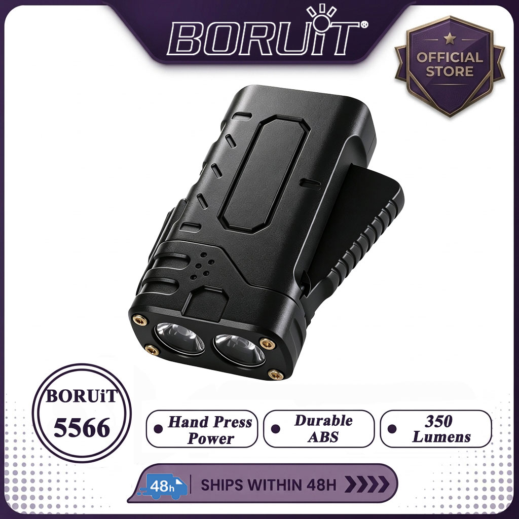 BORUIiT Senter LED EDC dengan  - Outdoor Lighting Black ulasan dan harga