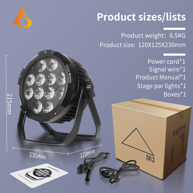 IP65 Tahan Air 12X18W 6in1 Bat - Outdoor Lighting Wireless ulasan dan harga