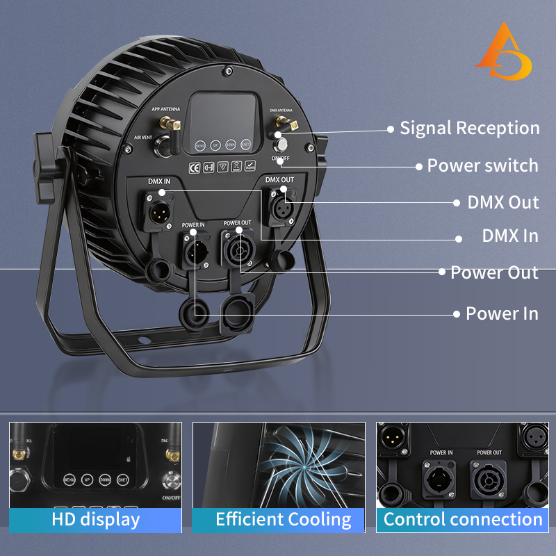 IP65 Tahan Air 12X18W 6in1 Bat - Outdoor Lighting Wireless ulasan dan harga